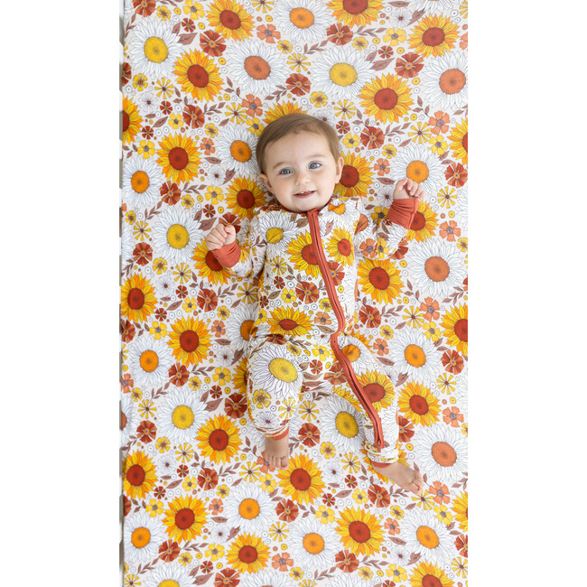 Goldie Crib Sheet, Pink - Crib Sheets - 2