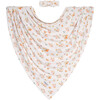 Clemence Infant Swaddle & Headwrap Set, Beige - Mixed Accessories Set - 1 - thumbnail