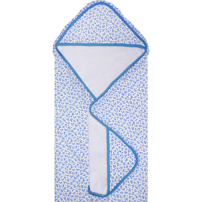 Andina Ruffled Hooded Towel, White - Bath Towels - 1