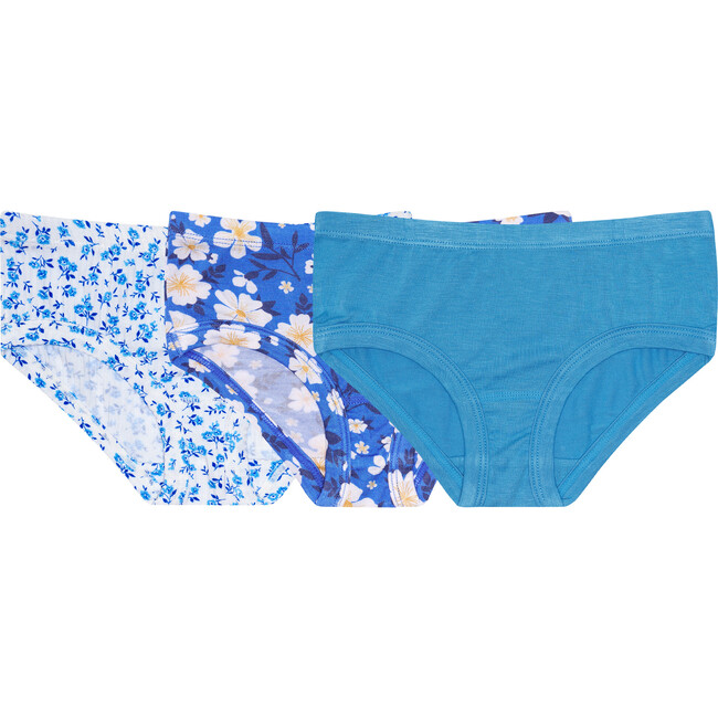 Andina Girls 3-Piece Brief Set, White - Underwear - 1