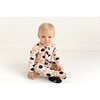 Reagan Footie Ruffled Zippered One Piece, Beige - Footie Pajamas - 4