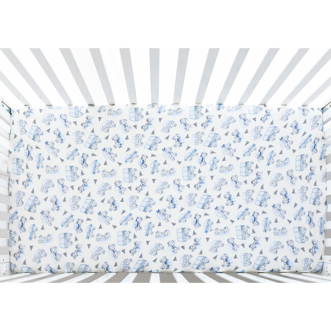 Franklin Crib Sheet, Beige - Crib Sheets - 5