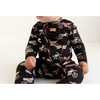 Supermini Footie Zippered One Piece, Black - Footie Pajamas - 3