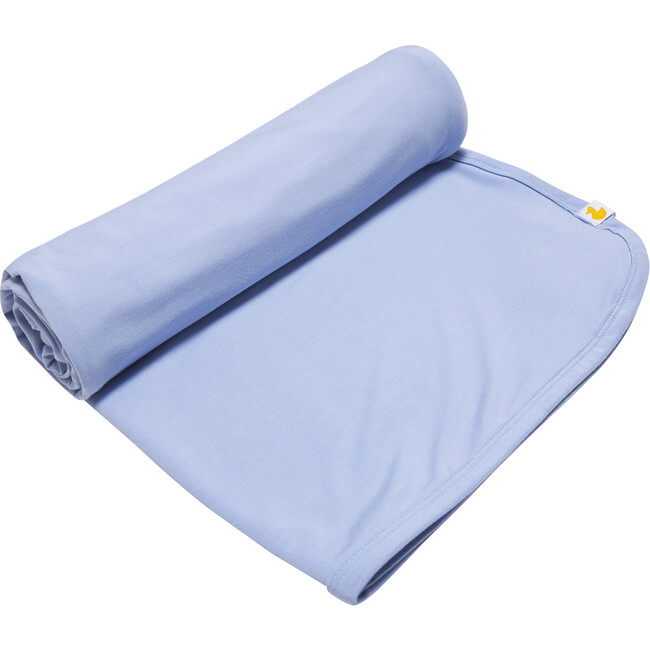 Solid Cloud Blue Swaddle, Blue - Swaddles - 1