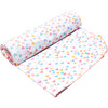 Lydia Picot Edge Swaddle, White - Swaddles - 1 - thumbnail