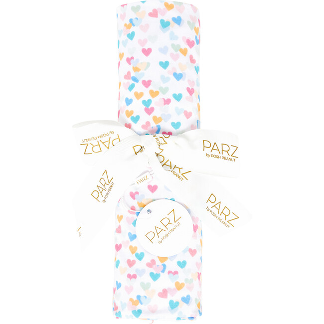 Lydia Picot Edge Swaddle, White - Swaddles - 2