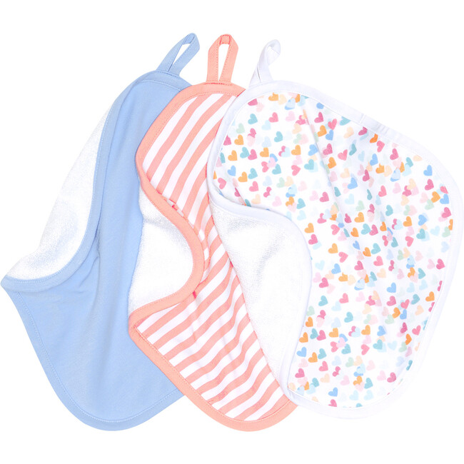 Lydia 3-Piece Wash Cloth, White - Towels - 1