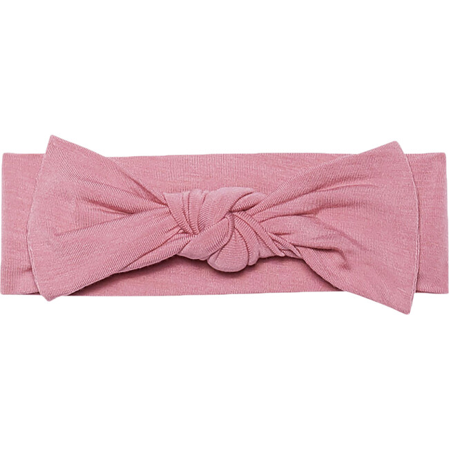 Infant Swaddle and Headwrap Set, Dusty Rose - Hair Accessories - 2
