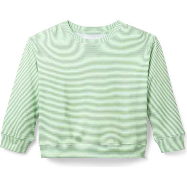 Lane Lightweight Pullover, Sage Stripe