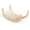 Kids Wooden XL Rocker & Climber Play Arch, Natural - Developmental Toys - 3 - thumbnail