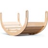 Kids Wooden XL Rocker & Climber Play Arch, Natural - Developmental Toys - 5 - thumbnail