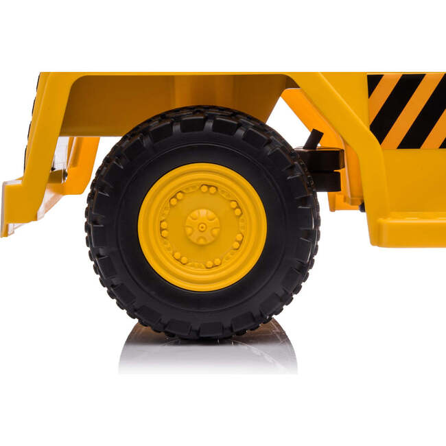 6V CAT Dump Truck Ride-On Toy (Yellow) - Ride-Ons - 3