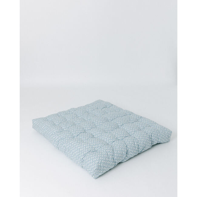 Savannah Play Mattress, Blue Ditsy/White Pom - Play Tents - 5