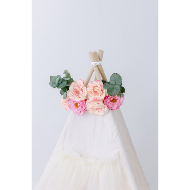 Ruffled Tulle Play Tent, Pink Ombre - Play Tents - 5