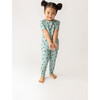 Spring Bee Short Sleeve Basic Pajama, Pastel Green - Pajamas - 3