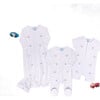 Vehicle Embroidered Cotton Romper w/Hat White - Rompers - 3 - thumbnail
