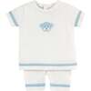 Boys Knit Teddy Bear Set Ivory - Mixed Apparel Set - 1 - thumbnail