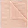 Scallop Trimmed Rib Knit Blanket Pink - Blankets - 1 - thumbnail
