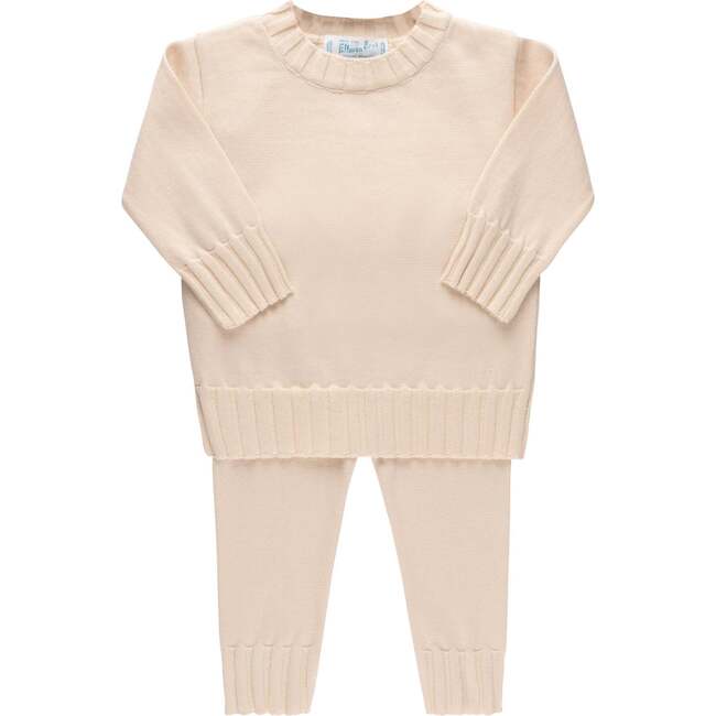 Remi Ribbed Knit Set Ecru