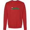 Adult Personalized Santa Hat Sweatshirt, Red - Sweatshirts - 2 - thumbnail