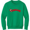 Personalized Santa Hat Sweatshirt, Youth, Green - Sweatshirts - 2 - thumbnail
