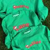 Personalized Santa Hat Sweatshirt, Youth, Green - Sweatshirts - 3 - thumbnail