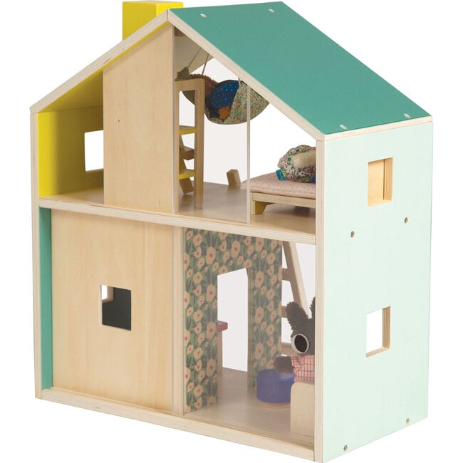 Little Nook 19-Piece Wooden Doll and Stuffed Animal Playhouse - Dollhouses - 3