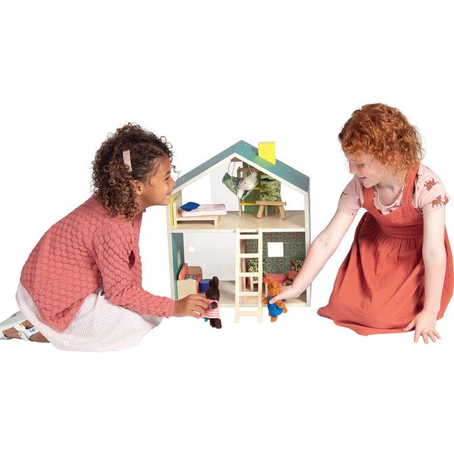 Little Nook 19-Piece Wooden Doll and Stuffed Animal Playhouse - Dollhouses - 6
