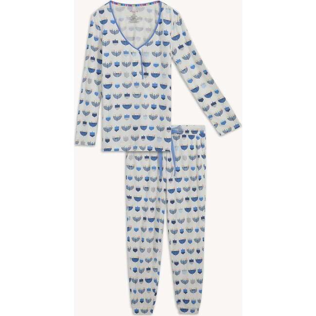 Women's Magnetic Jogger PJ Set, Hanukkah