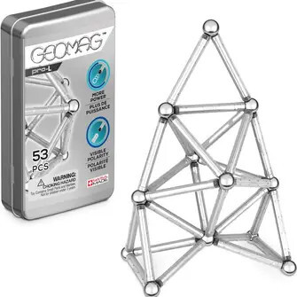 Geomag™  PRO-L 53-Piece Pocket Magnetic Building Tin Gift Set