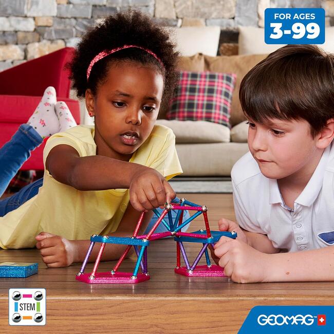 Geomag™ Glitter 142-Piece Special Edition Building Playset Ages 3+ Years