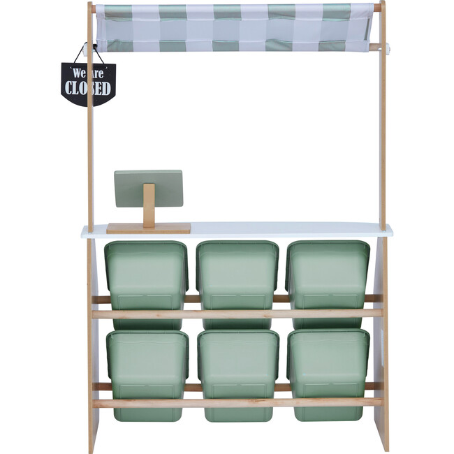 Little Helper Market Play Stand Play Kitchen , Olive Green