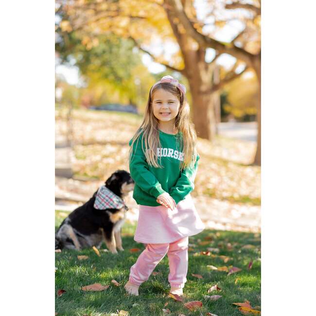 I Heart Horses Sweatshirt, Green - Sweatshirts - 3