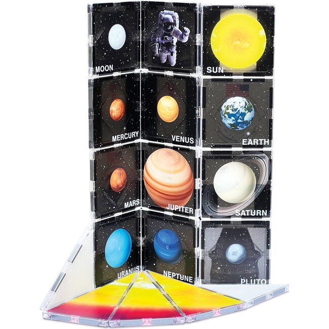 NASA Rocketship Magnetic Tiles 18-Piece Set