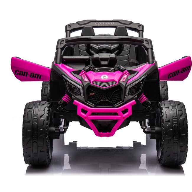 24V Can Am Maverick 1-Seater UTV - Kids Electric Ride-On (Pink) - Ride-Ons - 4