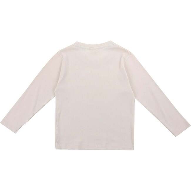 Wild Solgan Print Top, White