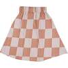 Bold Check Print Skirt, Orange - Skirts - 2 - thumbnail