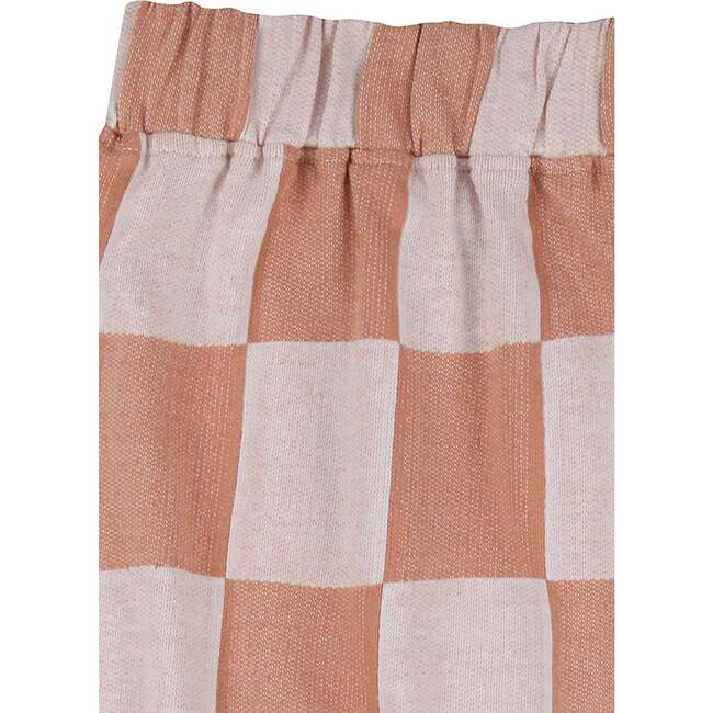 Bold Check Print Skirt, Orange - Skirts - 3