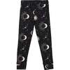 Celestial Print Leggings, Black - Leggings - 2