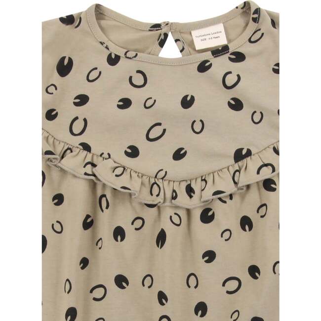 Equestrian Print Dress, Natural - Dresses - 3