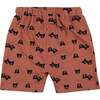 Bear Print Shorts, Red - Shorts - 2