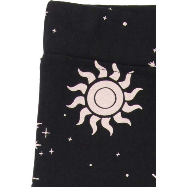 Celestial Print Leggings, Black - Leggings - 3
