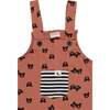 Bear Print Jumpsuit, Red - Rompers - 2