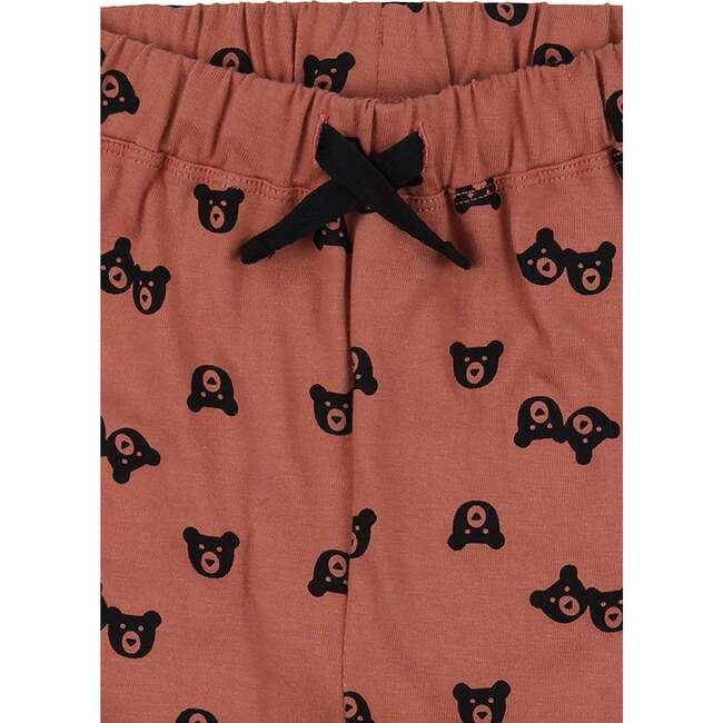 Bear Print Shorts, Red - Shorts - 3
