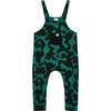 Abstract Swirl Print Jumpsuit, Green - Rompers - 1 - thumbnail