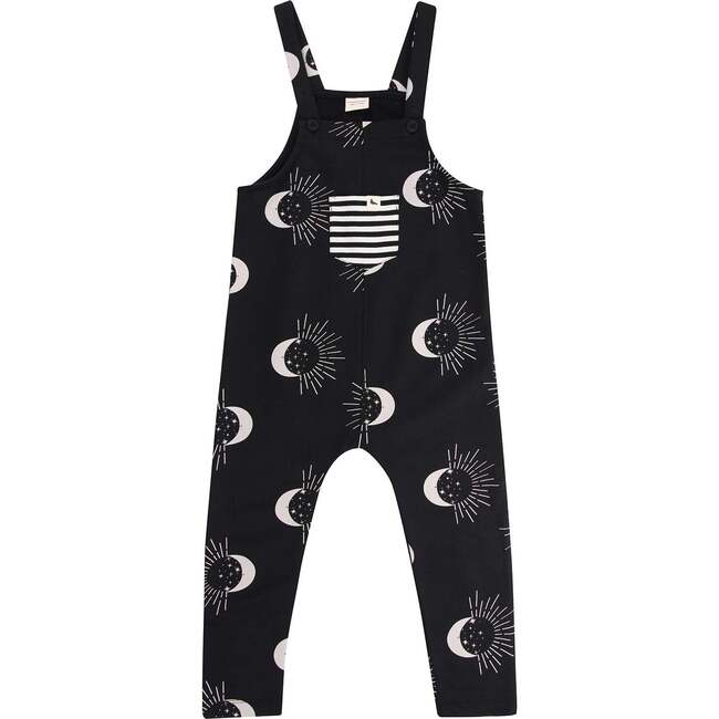 Astrology Print Jumpsuit, Black