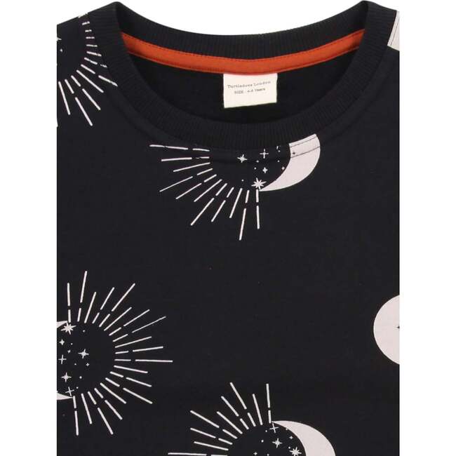 Astrology Print Sweatshirt, Black - Sweatshirts - 3