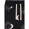 Astrology Print Joggers, Black - Pants - 3