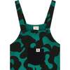 Abstract Swirl Print Jumpsuit, Green - Rompers - 3 - thumbnail