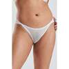 Ume Recycled Lace Mid Rise Underwear, White - Underwear - 1 - thumbnail